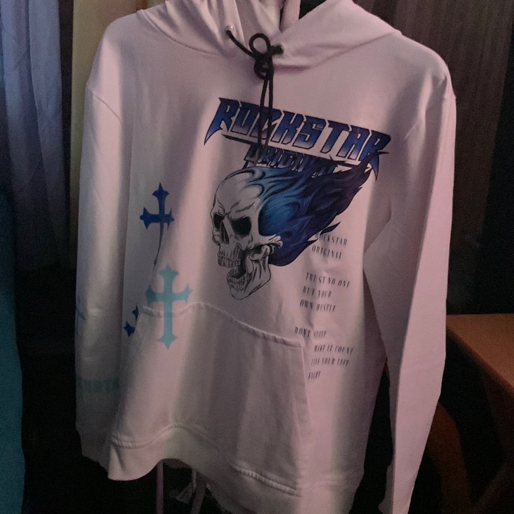 Otiz white/blue hoodie